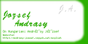 jozsef andrasy business card